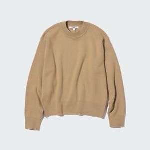 UNIQLO Smooth Cotton Long Sleeve Mockneck Sweater